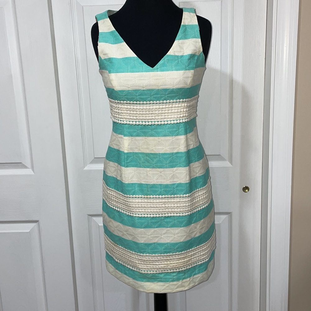 Preppy Just...Taylor Summery Striped Dress, Size 2